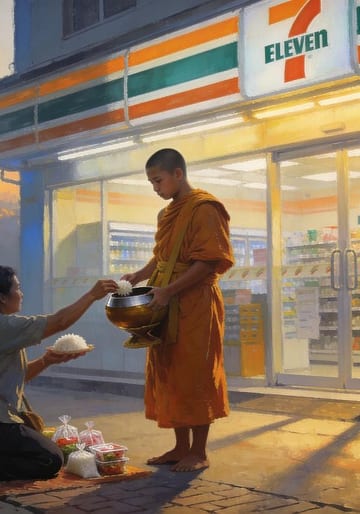 ใส่บาตรที่เซเว่น: เมื่อฝรั่งค้นพบอนิจจัง
