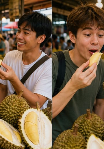 ทุเรียนคำแรก...