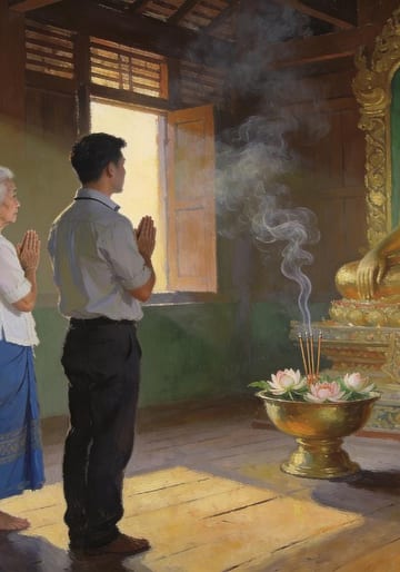 ความสงบที่วัด
