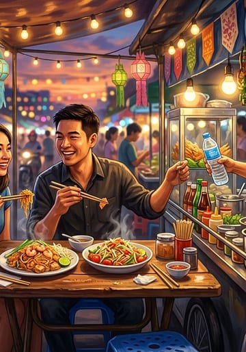สองคน สองจาน หนึ่งร้านริมทาง